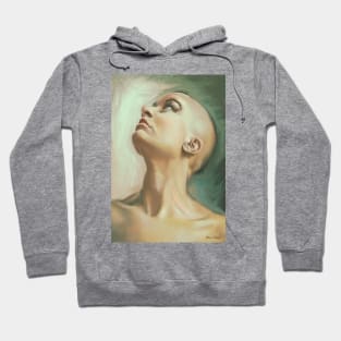 Looking up portrait Hoodie